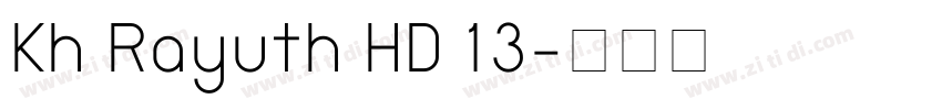 Kh Rayuth HD 13字体转换